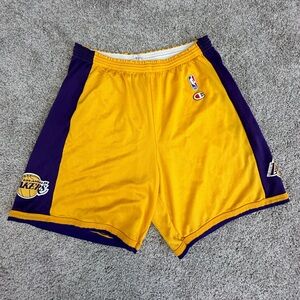 Vintage Champion Lakers basketball shorts
